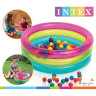 Бассейн надувной INTEX 48674, 86 х 25 см, с шариками 50 штук 1-3 лет