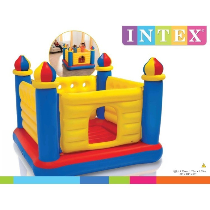 Игровой центр батут INTEX «ЗАМОК» 48259, 175 х 175 х 135 см, 3-6 лет