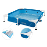 Каркасный бассейн Intex 48402 152х152х30см для животных, фил.-насос 1136л/ч, скиммер, тент, уп.1