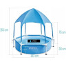 Каркасный бассейн INTEX CANOPY METAL FRAME 183х38см с навесом 700л