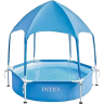 Каркасный бассейн INTEX CANOPY METAL FRAME 183х38см с навесом 700л