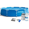 Каркасный бассейн INTEX METAL FRAME 28202 305х76см, 4485л, фильтр-насос 1250л/ч
