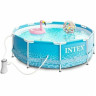 Каркасный бассейн INTEX METAL FRAME BEACHSIDE 28208 305х76см, 4485л, фильтр-насос 1250л/ч