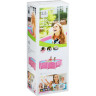 Каркасный бассейн INTEX PINK METAL FRAME 220х150х60 см, 1662 л