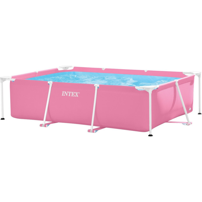 Каркасный бассейн INTEX PINK METAL FRAME 220х150х60 см, 1662 л
