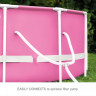 Каркасный бассейн INTEX PINK METAL FRAME 244х76 см, 2843 л