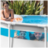 Каркасный бассейн INTEX PRISM FRAME 427х107см, 12706л, фил.-насос 3785л\ч, лестница, тент, подстилка, 26722