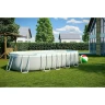 Каркасный бассейн INTEX Prism Frame Oval 26798, 610×305×122 см — насос, лестница, тент, подстилка