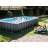Каркасный бассейн INTEX ULTRA FRAME 26368 732х366х132см, фильтр-насос, лестница, тент, подстилка