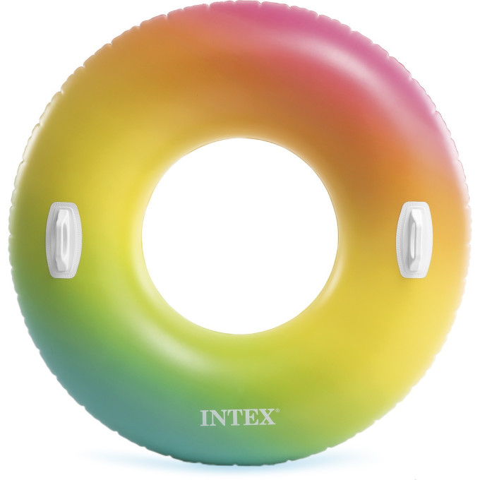 Круг для плавания INTEX «ЦВЕТНОЙ ВИХРЬ» 58202, d=122 см, от 9 лет