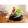Надувное кресло INTEX EMPIRE 68581 112х109х69см зеленое