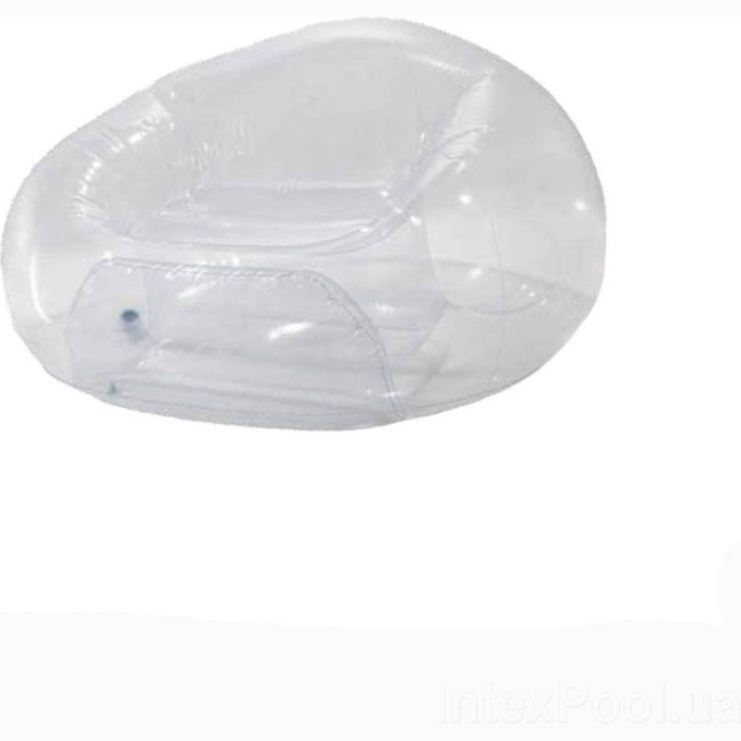 Надувное кресло прозрачное INTEX 66500 137х127х74см