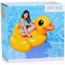 Надувной плотик INTEX «ЖЕЛТЫЙ УТЕНОК» 57556 147х147x81 см