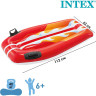 Плотик надувной INTEX «ДЖОЙ РАЙДЕР» 58165, с ручками, 112 х 62 см, от 6 лет, красный